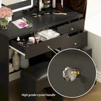 Ensemble coiffeuse de maquillage 39,4 W avec tabouret et miroir