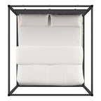 Lit à baldaquin Solivita King-size avec cadre en nickel noir par INSPIRE Q Bold