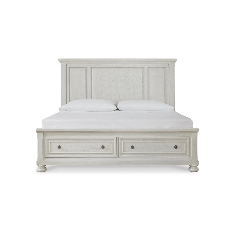 Lit coffre blanc antique Signature Design by Ashley Robbinsdale