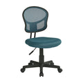 Blue Mesh Armless Task Chair