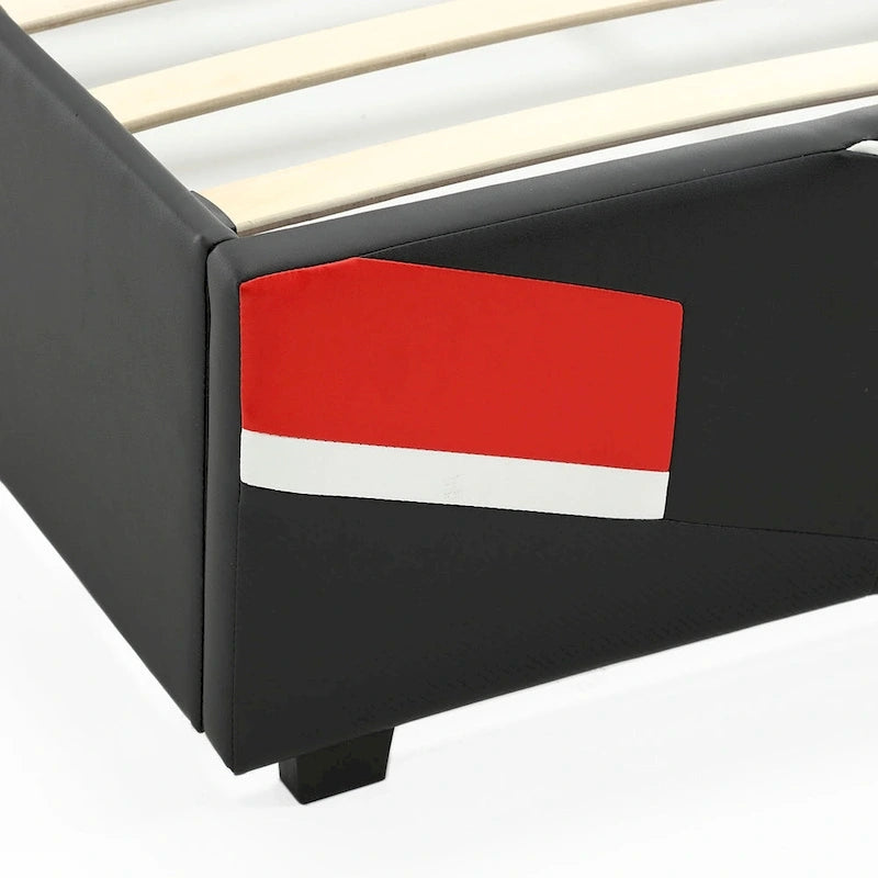 Cadre de lit gaming eSports X Rocker Orion, noir/rouge, 1 place