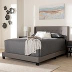 Lit contemporain en tissu capitonné par Baxton Studio