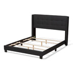 Lit contemporain en tissu capitonné par Baxton Studio