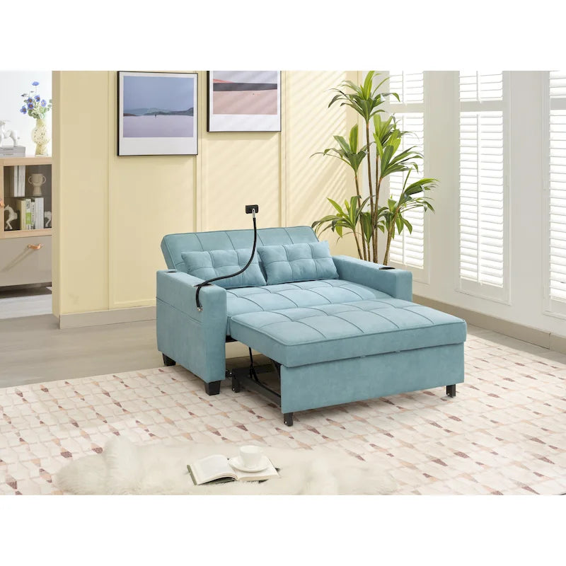 Canapé-lit convertible 3 en 1 avec ports USB