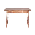 Delisle Mid-Century 1-Drawer Acacia Writing Desk, Light Brown