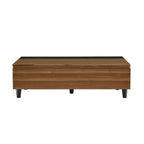 Table basse 47 W avec plateau relevable, noyer et noir