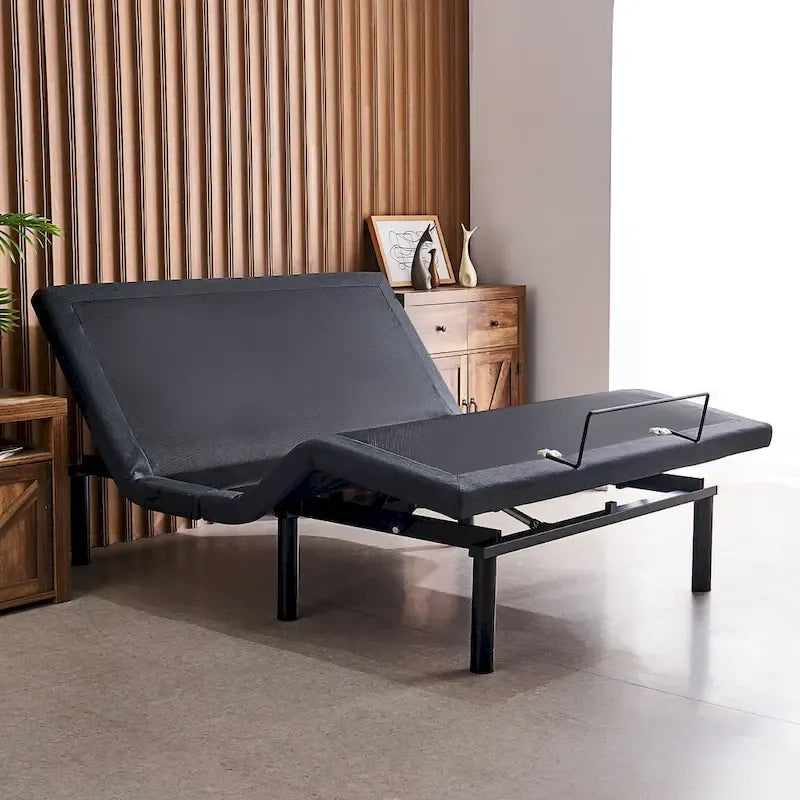 Lit massant zéro gravité réglable CO-Z avec télécommande sans fil et éclairage sous le lit