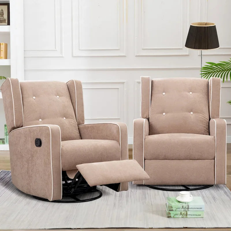 Fauteuil inclinable pivotant à bascule de course, ensemble de deux