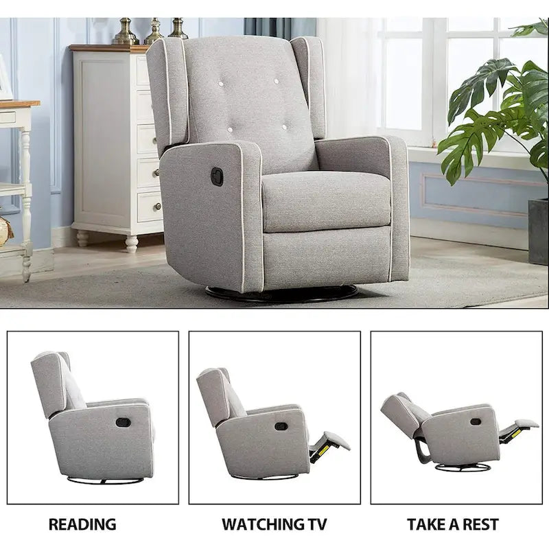 Fauteuil inclinable pivotant à bascule de course, ensemble de deux