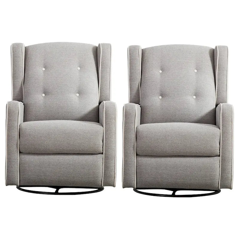 Fauteuil inclinable pivotant à bascule de course, ensemble de deux