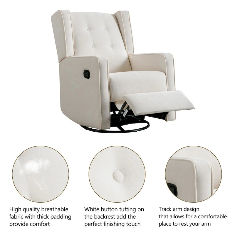 Fauteuil inclinable pivotant à bascule de course, ensemble de deux