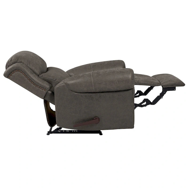 Fauteuil inclinable Copper Grove Dilsen extra large à accoudoirs roulés, modèle « Wall Hugger ».