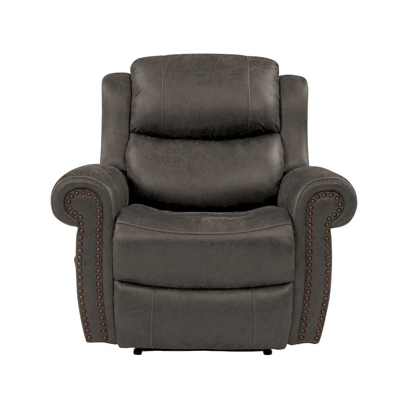 Fauteuil inclinable Copper Grove Dilsen extra large à accoudoirs roulés, modèle « Wall Hugger ».