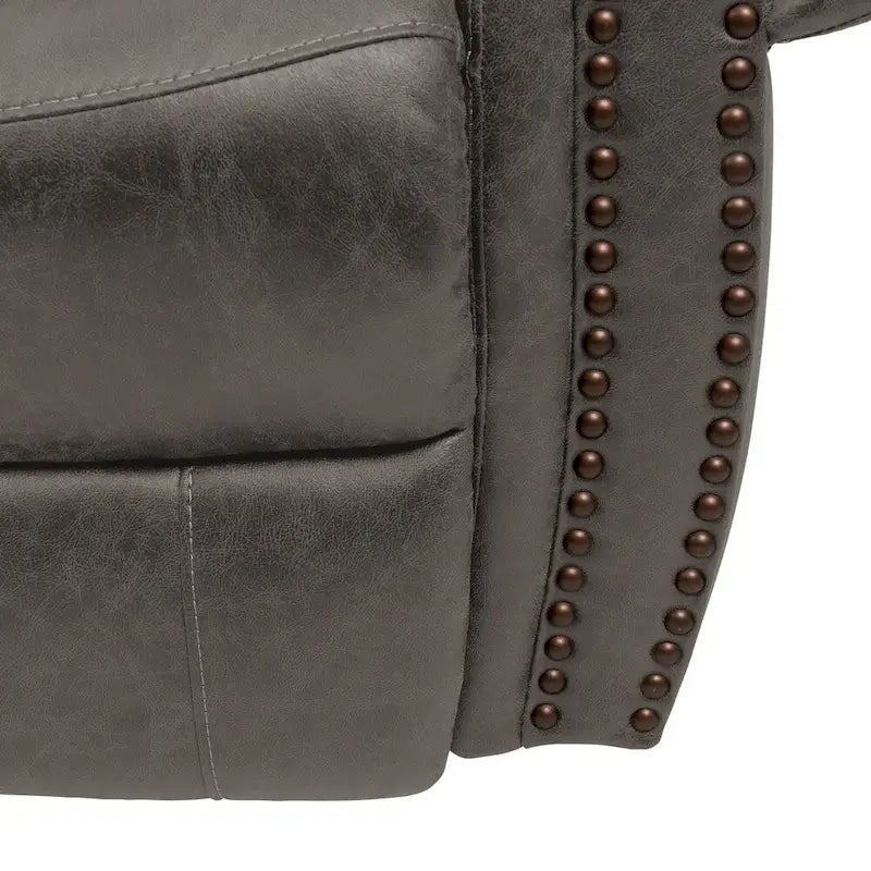 Fauteuil inclinable Copper Grove Dilsen extra large à accoudoirs roulés, modèle « Wall Hugger ».