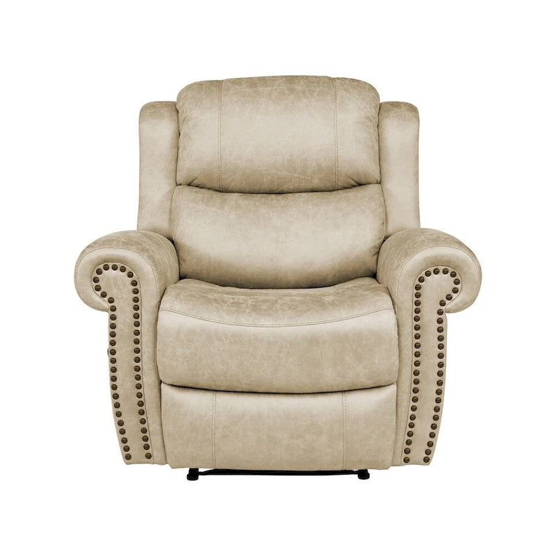 Fauteuil inclinable Copper Grove Dilsen extra large à accoudoirs roulés, modèle « Wall Hugger ».