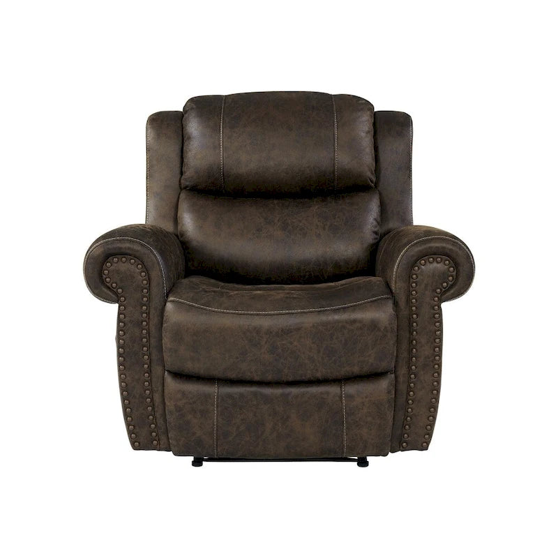 Fauteuil inclinable Copper Grove Dilsen extra large à accoudoirs roulés, modèle « Wall Hugger ».