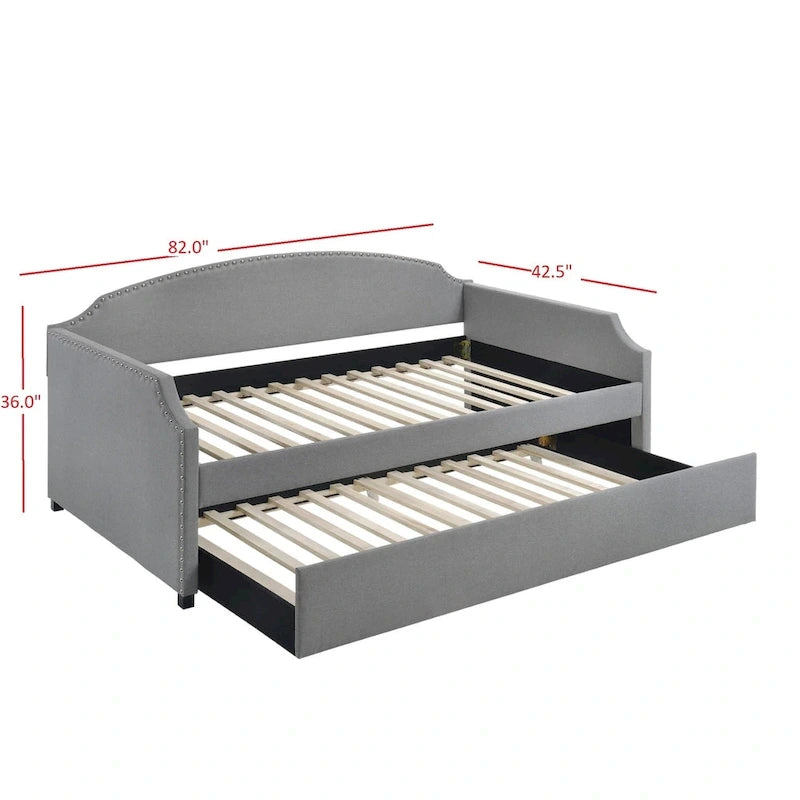 Lit de jour double rembourré Yamna