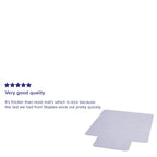 Tapis de chaise 36 x 48 avec rebord et surface texturée antidérapante et résistante aux éraflures