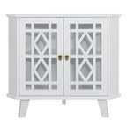 Meuble d'angle buffet autoportant, organisateur de rangement d'angle