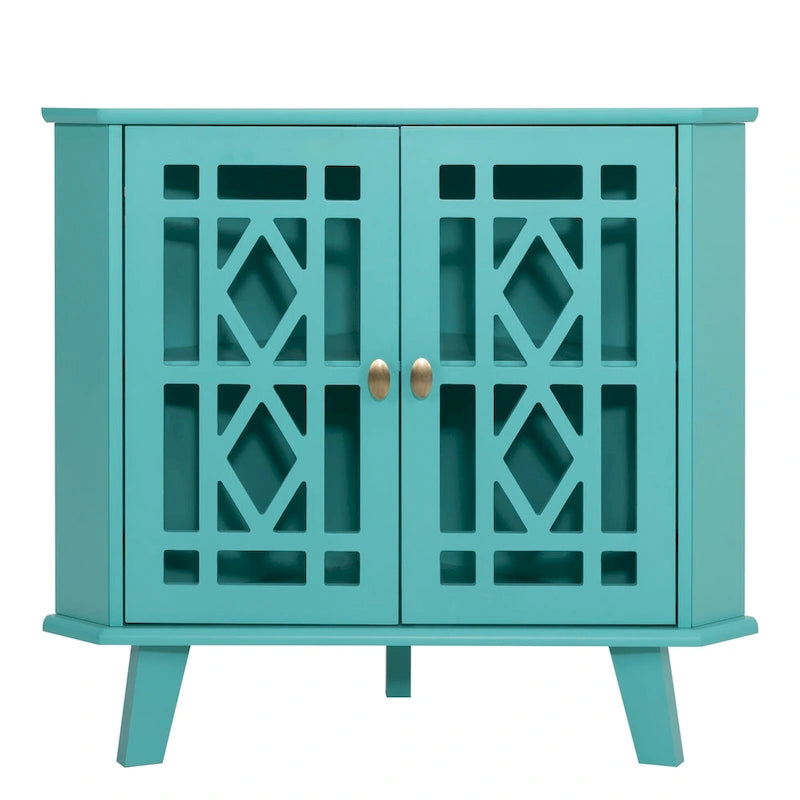 Meuble d'angle buffet autoportant, organisateur de rangement d'angle