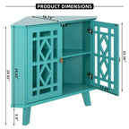 Meuble d'angle buffet autoportant, organisateur de rangement d'angle