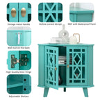 Meuble d'angle buffet autoportant, organisateur de rangement d'angle