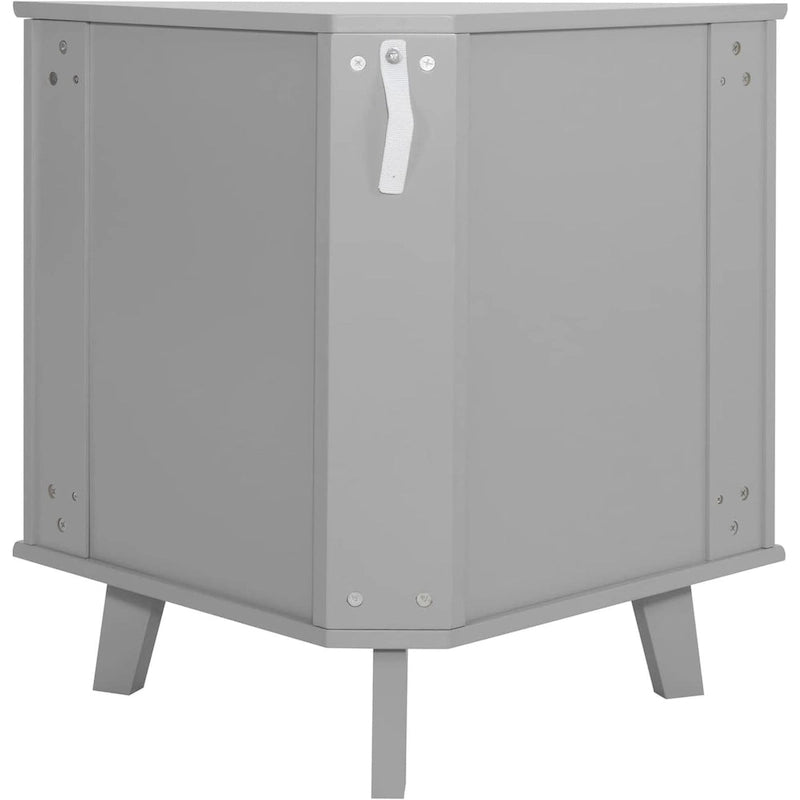 Meuble d'angle buffet autoportant, organisateur de rangement d'angle