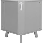 Meuble d'angle buffet autoportant, organisateur de rangement d'angle