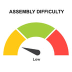 Table de salle à manger artisanale en bois de manguier de 107 cm (42 pouces), piètement central, plateau rond moulé, blanc délavé et gris.