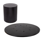 Table de salle à manger ronde sur pied central