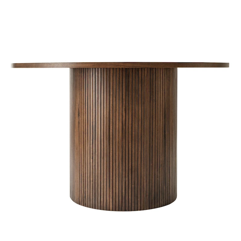 Table de salle à manger ronde sur pied central