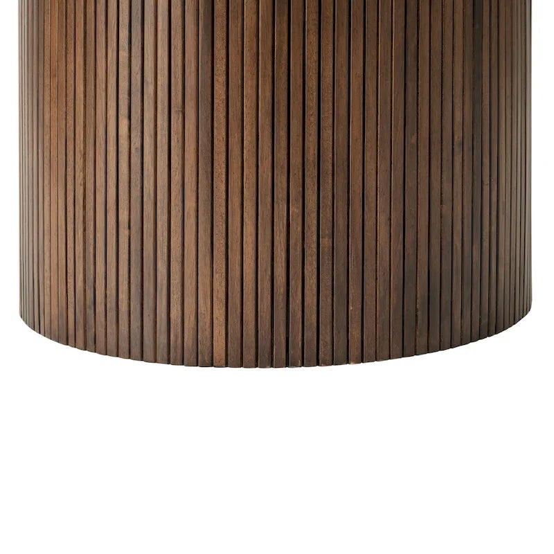 Table de salle à manger ronde sur pied central