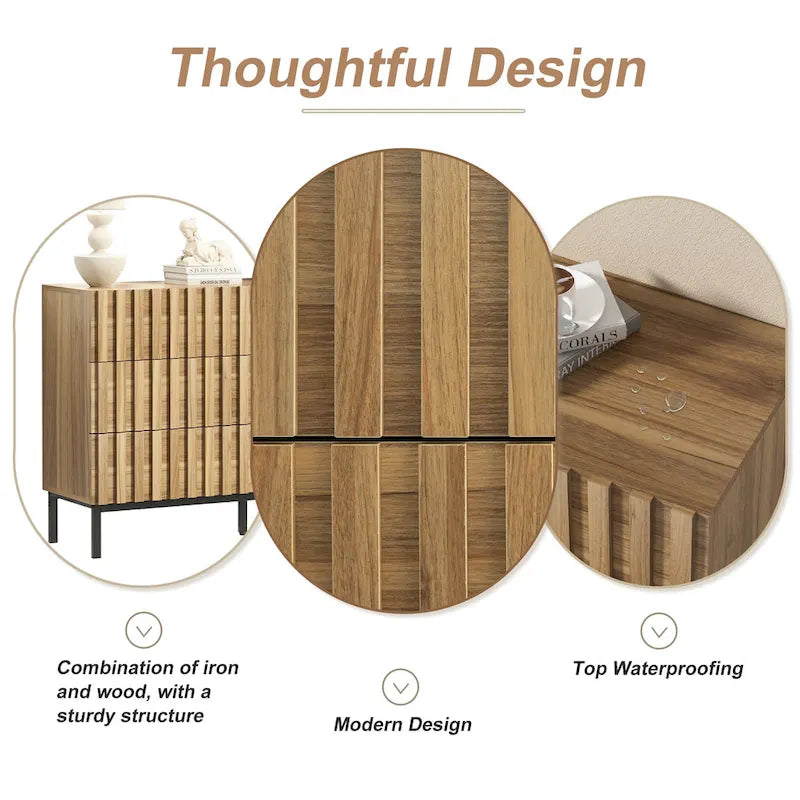 Commode à 6 tiroirs, tour de rangement pour chambre à coucher