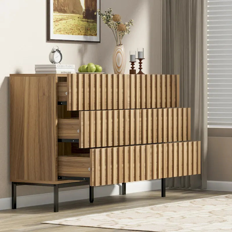 Commode à 6 tiroirs, tour de rangement pour chambre à coucher