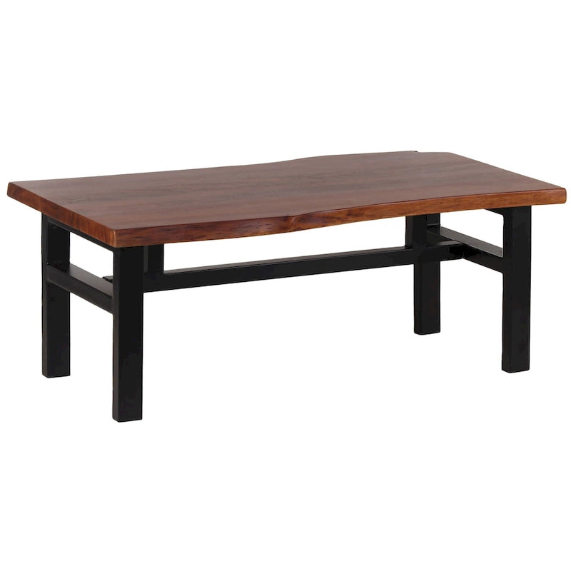 Acacia Live Edge Trestle Coffee Table