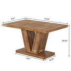 47 Petite table rectangulaire de style campagnard pour salle à manger de cuisine