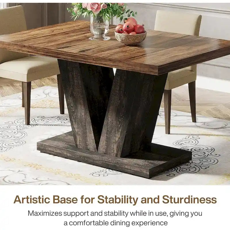 47 Petite table rectangulaire de style campagnard pour salle à manger de cuisine