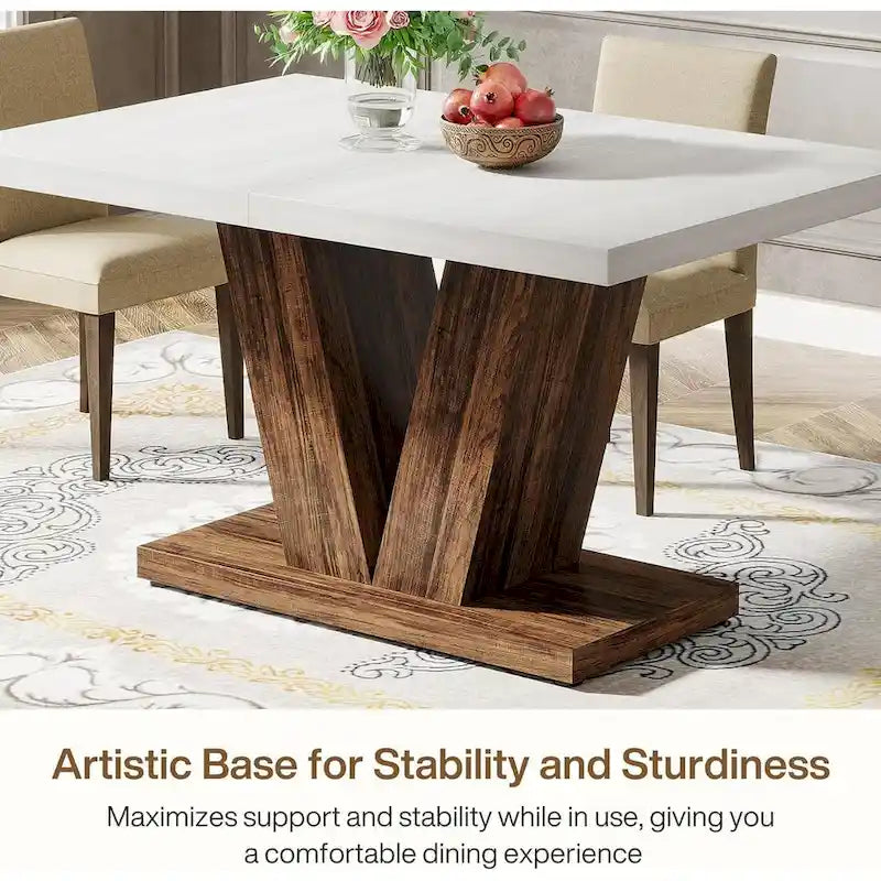 47 Petite table rectangulaire de style campagnard pour salle à manger de cuisine