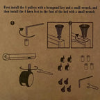 Lit d'appoint pliant portable Hansabenne avec matelas à mémoire de forme