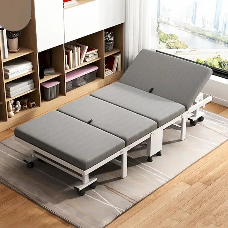 Lit d'appoint pliant portable Hansabenne avec matelas à mémoire de forme
