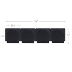 Meuble d'appoint Iris en bois, buffet, crédence ou meuble TV avec portes cintrées et étagères réglables