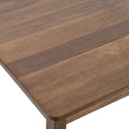 Ensemble de table à manger 5 pièces en bois massif 47L (1 table + 4 chaises à dossier à lattes)