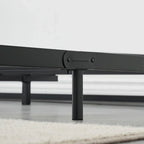 Cadre de lit bas en métal avec plateforme de 15 cm