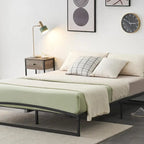 Cadre de lit bas en métal avec plateforme de 15 cm