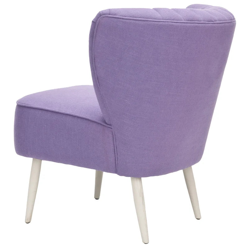 Fauteuil d'appoint SAFAVIEH Lauryne style Mid-Century à rayures arc-en-ciel - 62 x 72 x 76 cm (24 x 28 x 29,9 pouces) - 61 x 71 x 76 cm (24 x 28 x 30 pouces)
