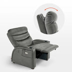 Fauteuil inclinable électrique zéro gravité MCombo avec appui-tête réglable pour salon, tissu ZG334