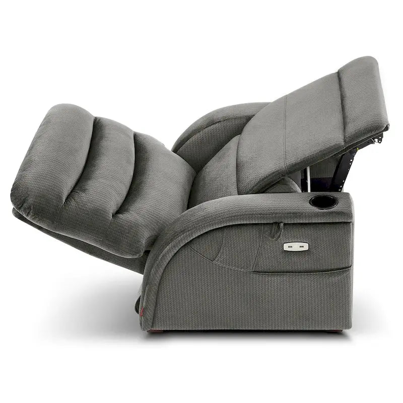Fauteuil inclinable électrique zéro gravité MCombo avec appui-tête réglable pour salon, tissu ZG334