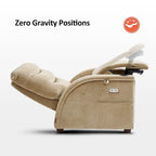 Fauteuil inclinable électrique zéro gravité MCombo avec appui-tête réglable pour salon, tissu ZG334
