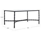 Table basse en verre SAFAVIEH Couture Sedighe - 40 cm L x 24 cm P x 18 cm H