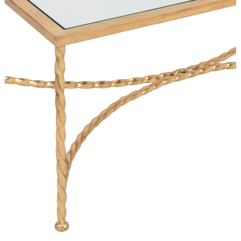 Table basse en verre SAFAVIEH Couture Sedighe - 40 cm L x 24 cm P x 18 cm H